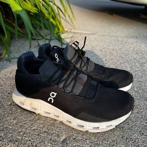 On Cloudnova Sneaker in Phantom & White